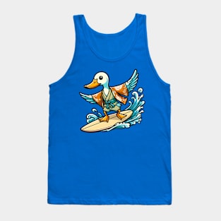 Surfing duck Tank Top